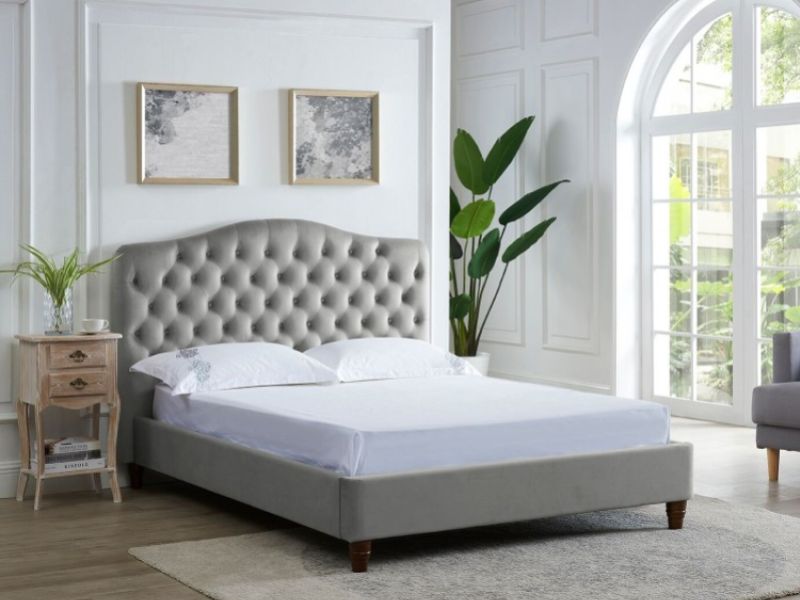 LPD Sorrento 5ft Kingsize Cappuccino Fabric Bed Frame