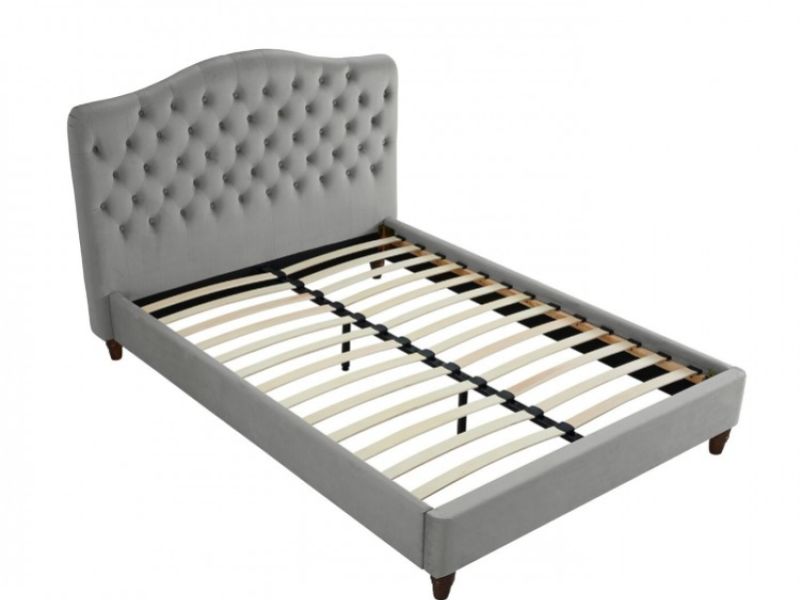 LPD Sorrento 4ft6 Double Cappuccino Fabric Bed Frame