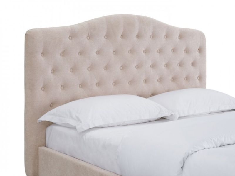 LPD Sorrento 5ft Kingsize Pink Fabric Bed Frame