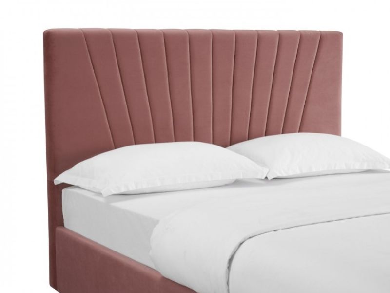 LPD Lexie 4ft6 Double Pink Fabric Bed Frame