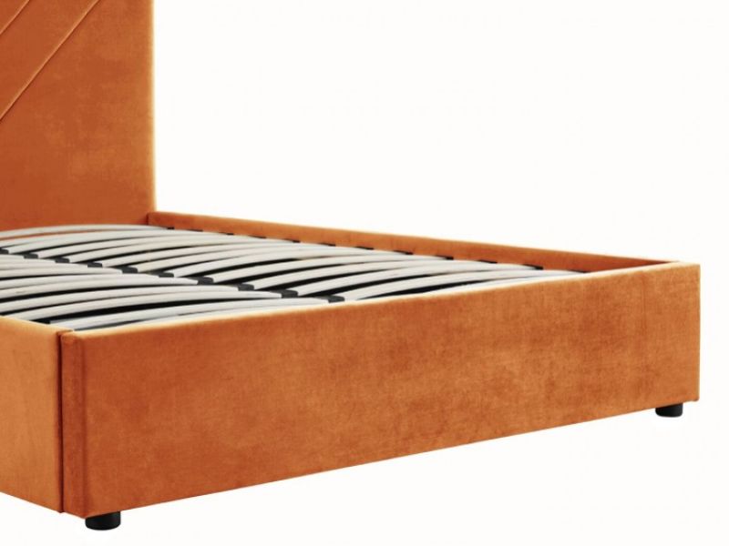 LPD Islington 5ft Kingsize Orange Fabric Bed Frame