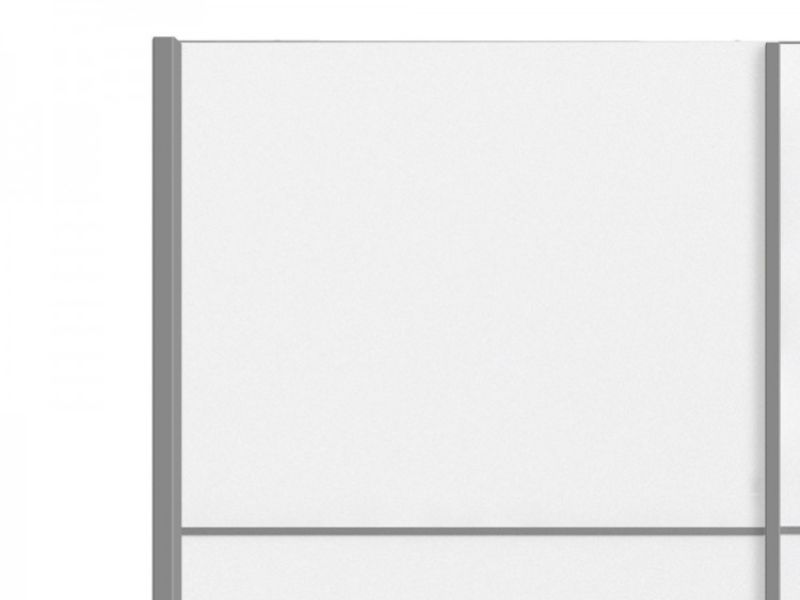 FTG Verona White Sliding Door Wardrobe (120cm 2 x Shelf)