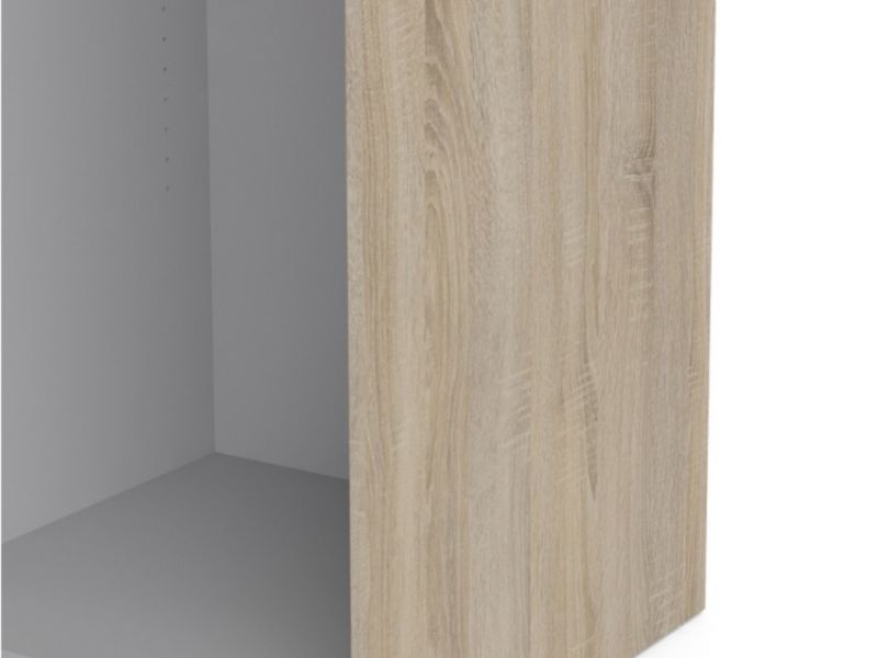 FTG Verona Oak Finish Sliding Door Wardrobe (120cm 2 x Shelf)