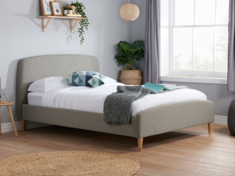 Birlea Quebec 4ft6 Double Grey Fabric Bed Frame