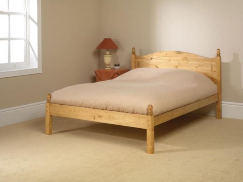 Friendship Mill Orlando Low Foot End 4ft Small Double Pine Wooden Bed