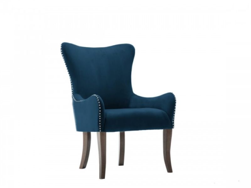 Birlea Ellis Armchair In Midnight Blue Fabric