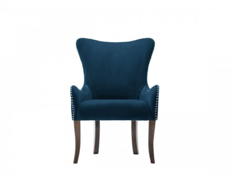 Birlea Ellis Armchair In Midnight Blue Fabric