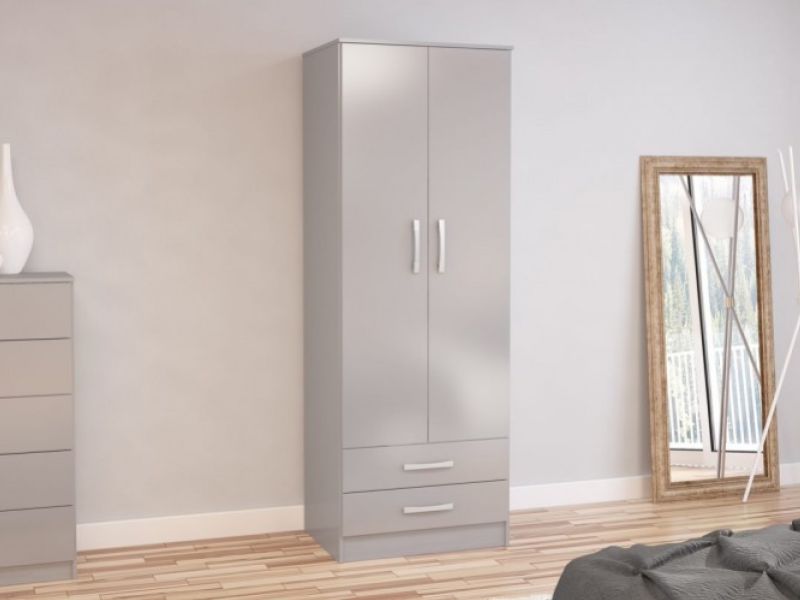 Birlea Lynx Grey 2 Door Combi Robe