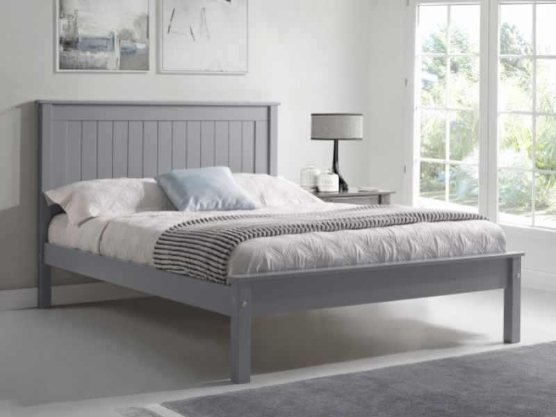 Limelight Taurus 4ft6 Double Grey Wooden Bed Frame With Low Foot End