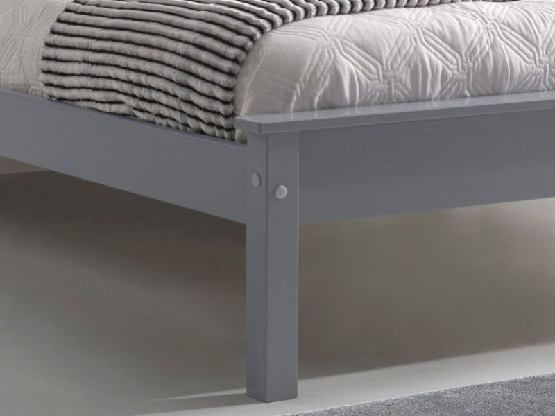 Limelight Taurus 4ft6 Double Grey Wooden Bed Frame With Low Foot End