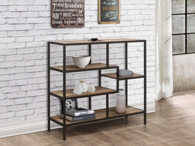 Birlea Urban Rustic Finish Wide Shelving Unit