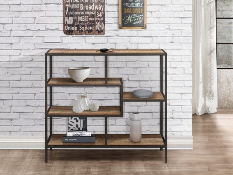 Birlea Urban Rustic Finish Wide Shelving Unit