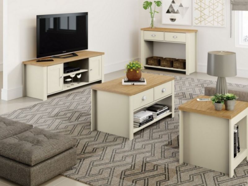 Birlea Winchester Small TV Unit In Cream And Oak