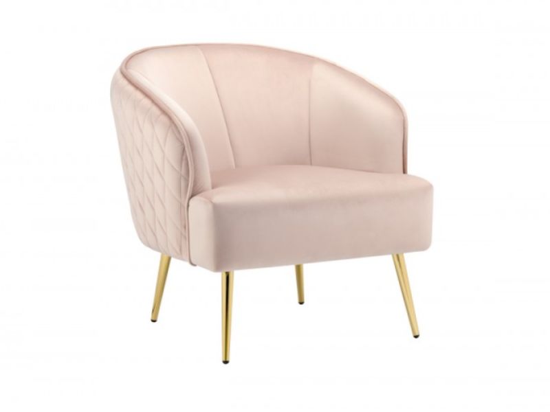 Birlea Bella Armchair In Pink Blush Fabric