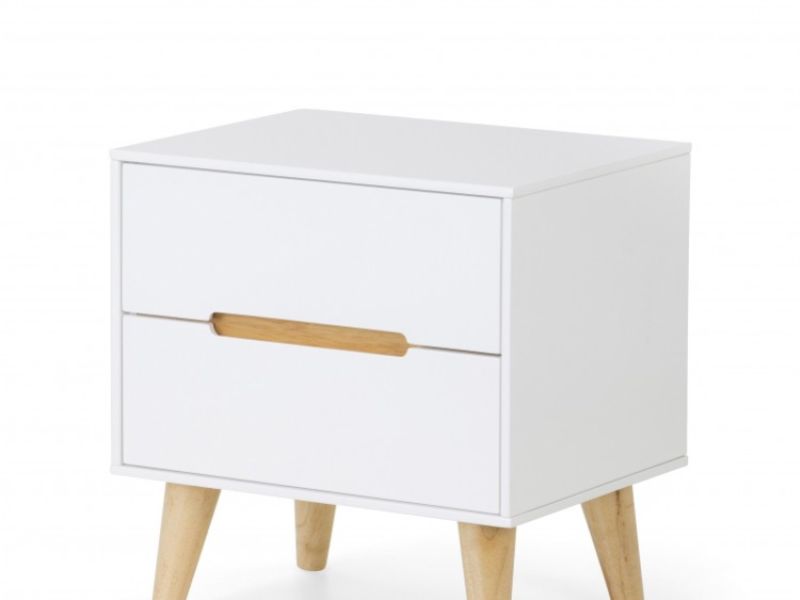 Julian Bowen Alicia White 2 Drawer Nightstand