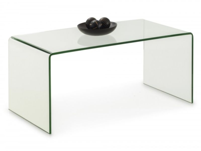 Julian Bowen Amalfi Bent Glass Coffee Table