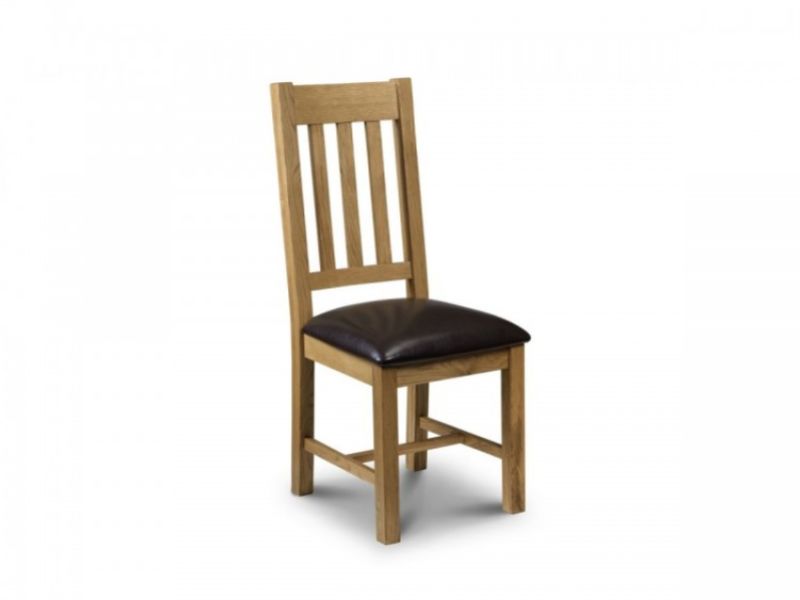 Julian Bowen Astoria Dining Chair In Waxed Oak