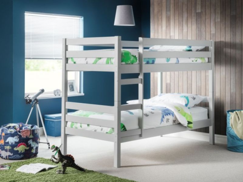 Julian Bowen Camden Dove Grey  Wooden Bunk Bed