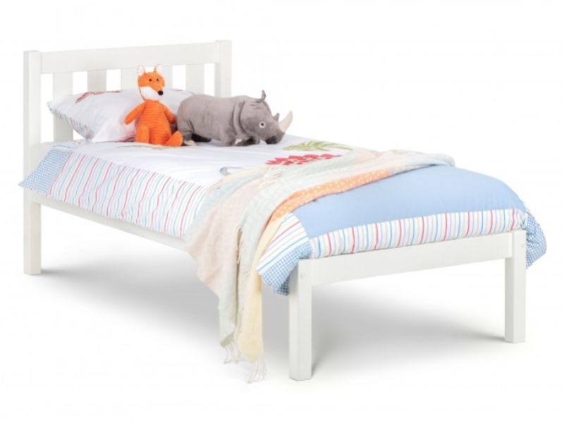 Julian Bowen Luna 4ft6 Double Wooden Bed Frame In Surf White