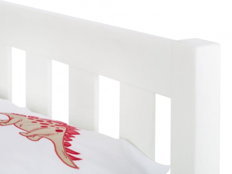 Julian Bowen Luna 3ft Single Surf White Wooden Bed Frame