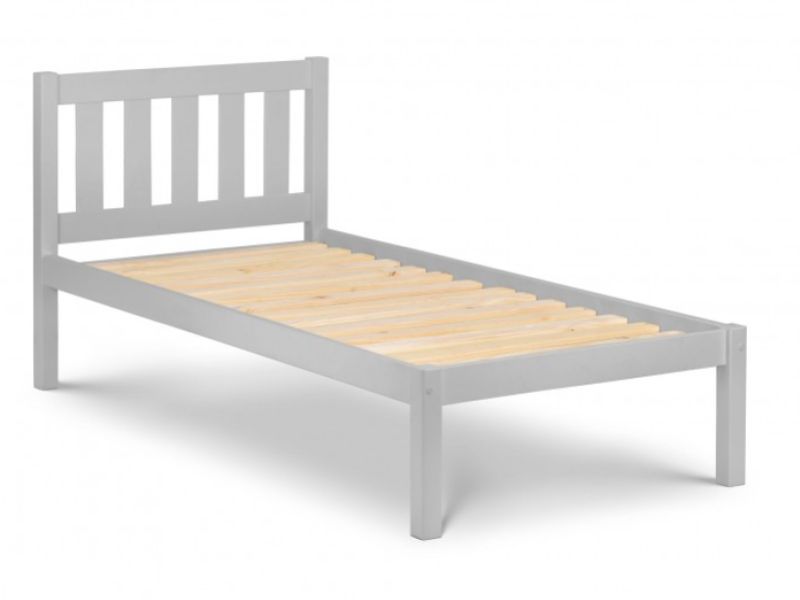 Julian Bowen Luna 3ft Single Dove Grey Wooden Bed Frame