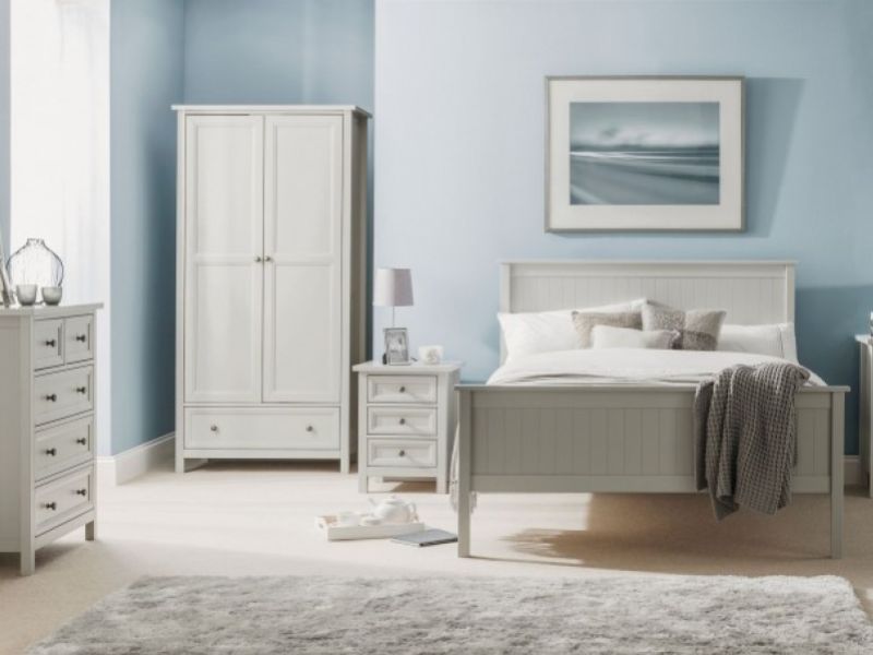 Julian Bowen Maine 3ft Single Dove Grey Wooden Bed Frame
