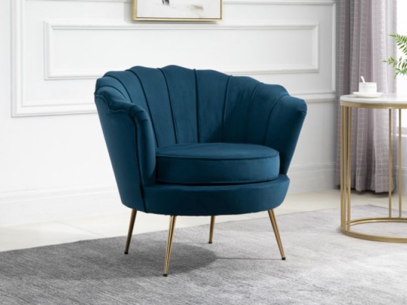 Birlea Ariel Armchair In Soft Blue Fabric