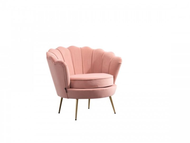 Birlea Ariel Armchair In Soft Coral Fabric