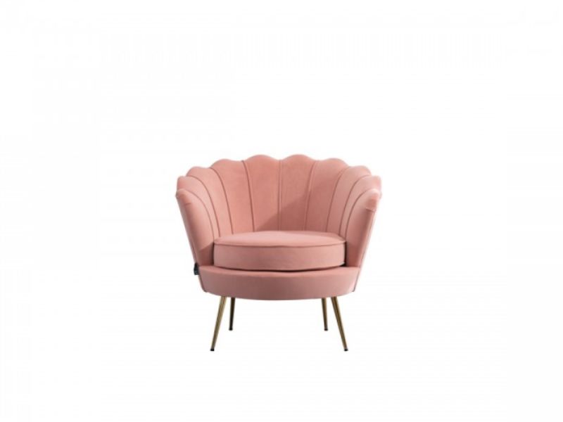 Birlea Ariel Armchair In Soft Coral Fabric