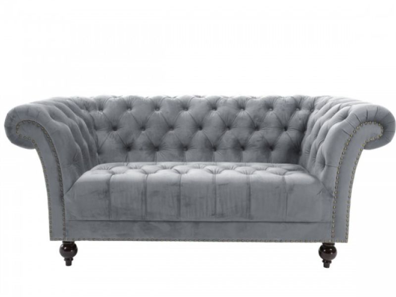 Birlea Chester 2 Seater Sofa In Grey Fabric