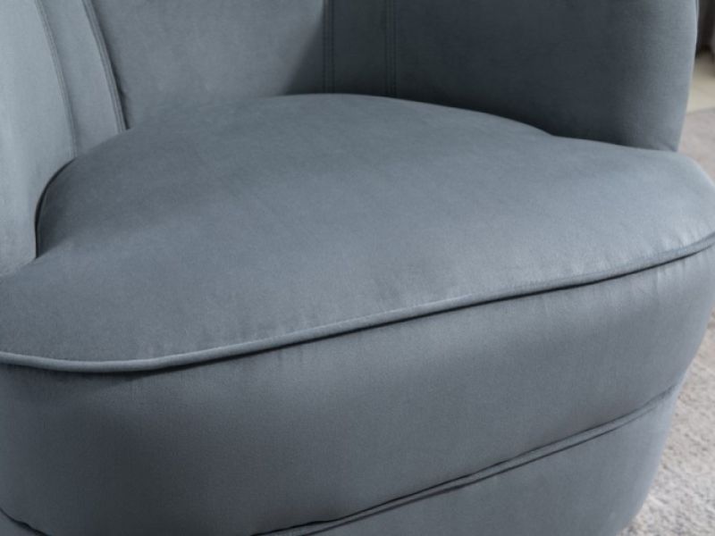Birlea Cleo Accent Chair In Grey Fabric