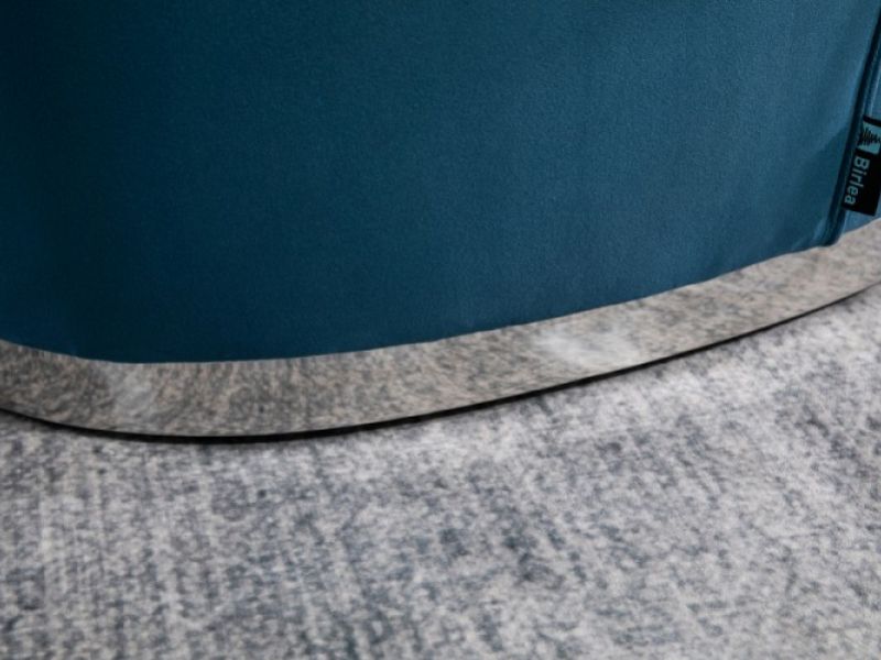 Birlea Cleo Accent Chair In Midnight Blue Fabric