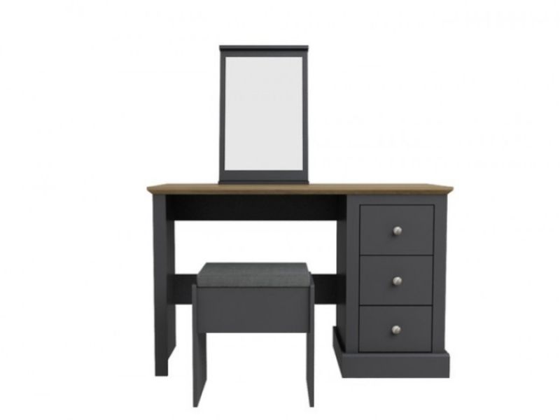 LPD Devon Charcoal Finish Dressing Table Set