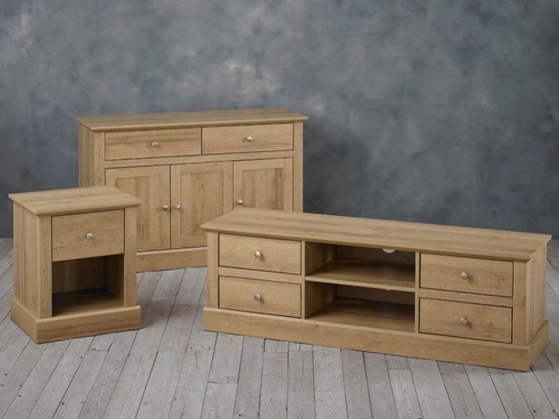 LPD Devon Oak Finish Sideboard