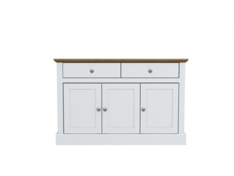 LPD Devon White And Oak Finish Sideboard