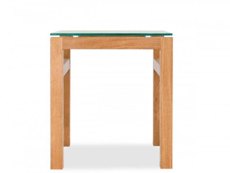 LPD Tribeca Lamp Table In White Oak