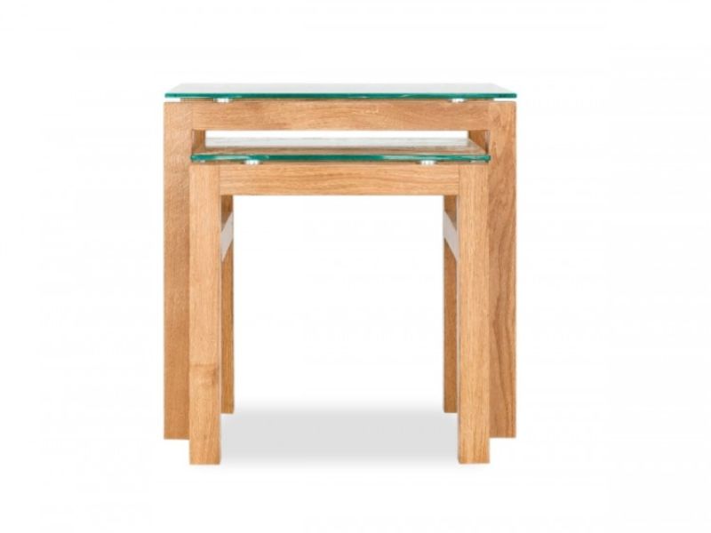 LPD Tribeca Nest Of 2 Tables In White Oak