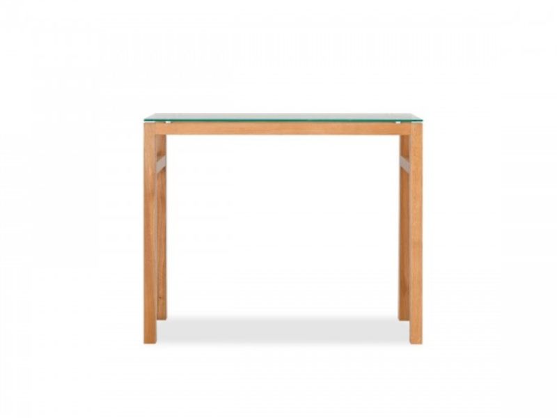 LPD Tribeca Console Table In White Oak