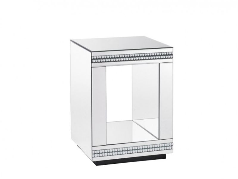 LPD Biarritz Mirrored Lamp Table