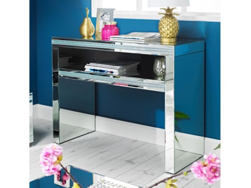 LPD Biarritz Mirrored Console Table