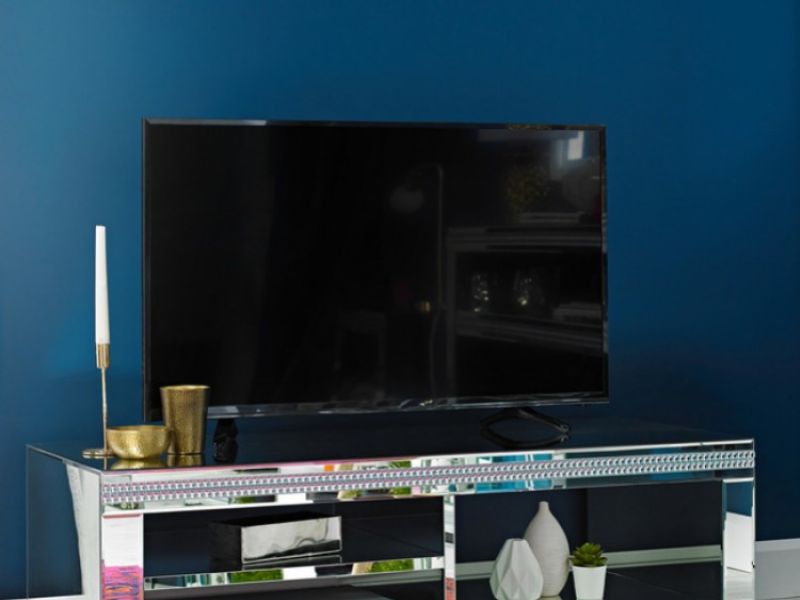 LPD Biarritz Mirrored TV Unit