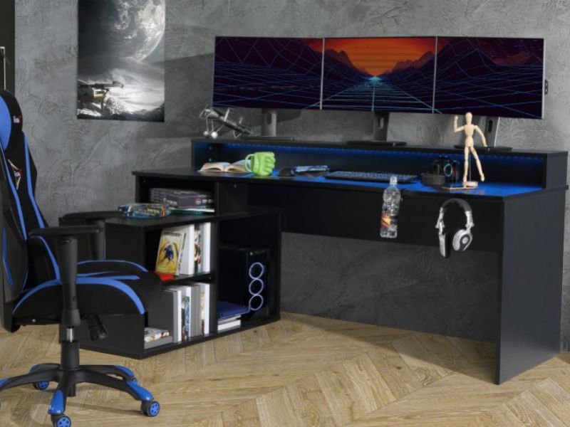 Flair Furnishings Power W Gaming Desk