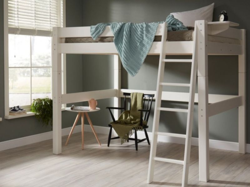 Flair Furnishings Scandinavia Double High Sleeper Bed In White