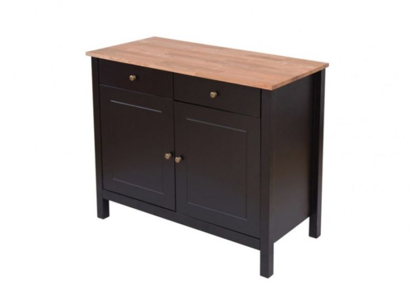 LPD Copenhagen Oak And Black Sideboard