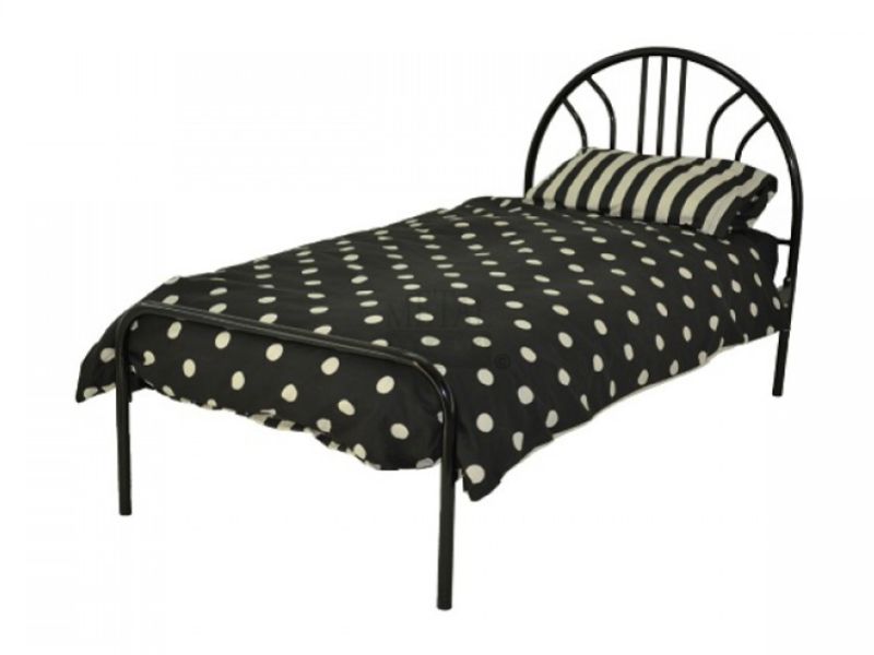 Metal Beds Miami 3ft (90cm) Single Black Bed Frame