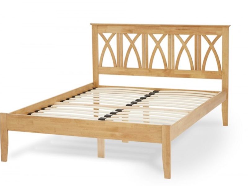 Serene Autumn 6ft Super Kingsize Wooden Bed Frame In Honey Oak