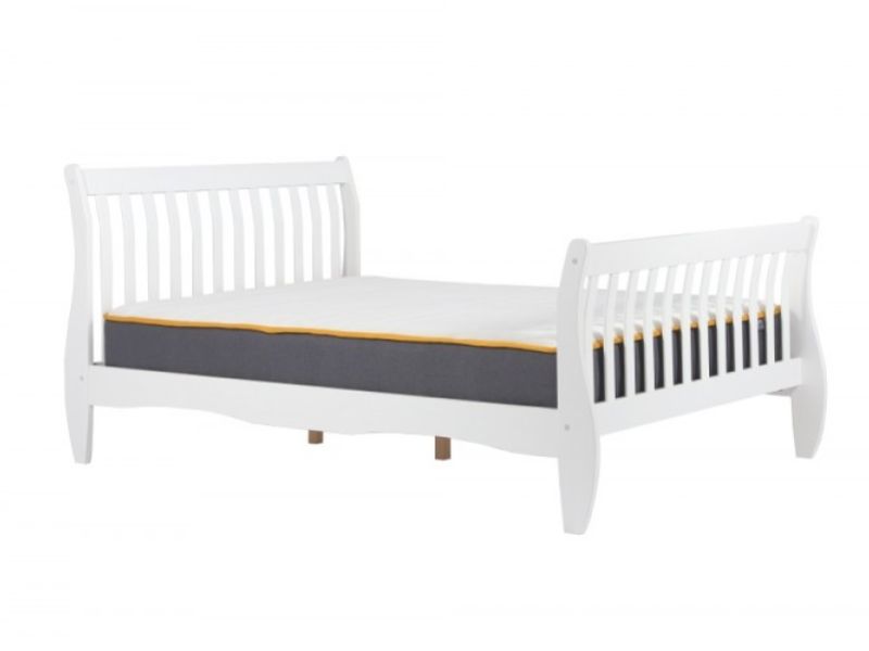 Birlea Belford 4ft6 Double White Wooden Bed Frame