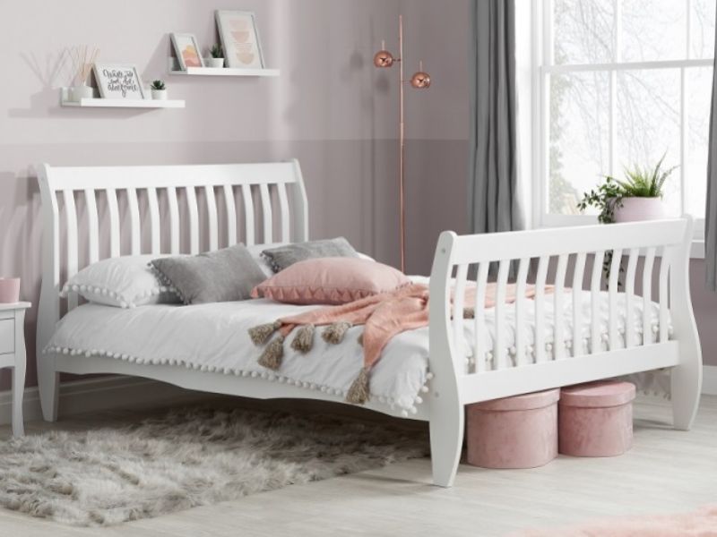 Birlea Belford 4ft Small Double White Wooden Bed Frame