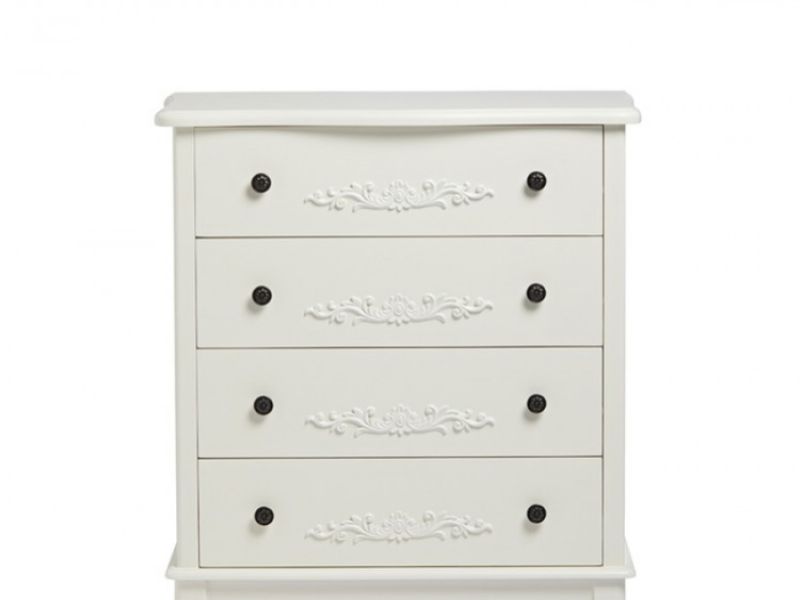 LPD Antoinette 4 Drawer Chest In White