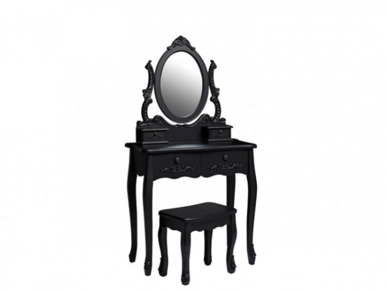 LPD Antoinette Dressing Table Set In Black